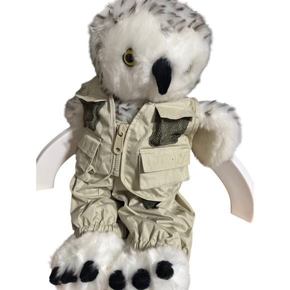 Build A Bear Snowy Spotted Owl  Hedwig * includes clothes - Picture 1 of 5